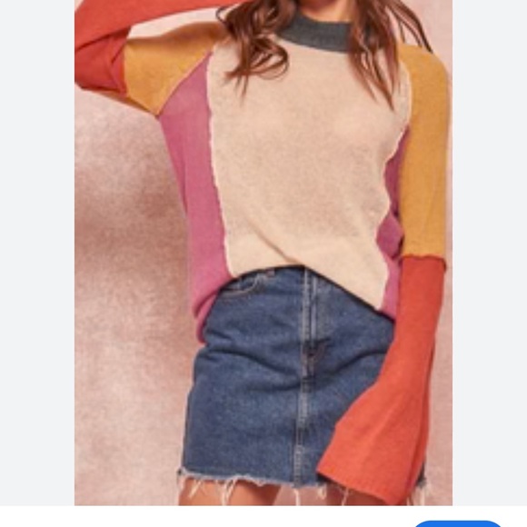 Colorblock thin sweater - Picture 2 of 2